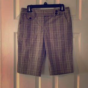 Plaid dress Bermuda shorts